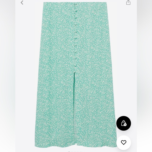 Mango Akira Midi Summer Skirt Red XS - Picture 2 of 7